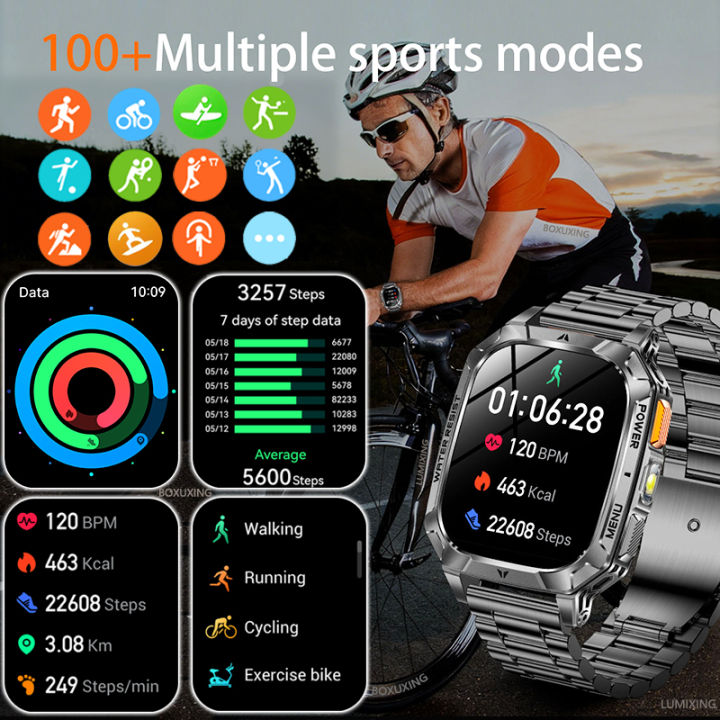 Robust%20%20Smartwatch%201400%20mAh%20Battery%20Fitness%20Tracking%20IP68%20Waterproof%20Tactical%20Sports%20Flashlight%20Men%20BT%20Call%20Smart%20Watch%20-%20Image%204