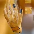Yellow Motorcycle Breathable Racing Gloves Summer Perforated PU Leather Motocross Glove Men Women Motorcyclist Protected Gloves. 