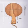 Round Wood Cutting Board with Handle for Chopping and Serving Charcuterie, Cheese, Pizza, Bread SULTAN'S EMPIRE. 