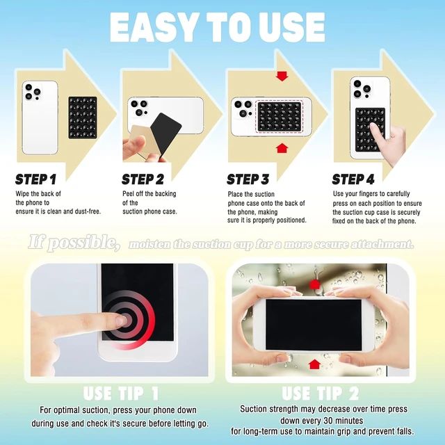 Single%20/%20Double%20side%20Phone%20Silicone%20Suction%20Cup%20Holder%20Multifunctional%20Suction%20Cup%20Wall%20Stand%20Square%20Anti-Slip%20Single-Sided%20Case%20Mount%20Back%20Sticker%20-%20Image%205