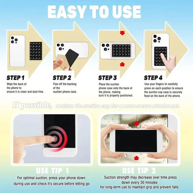 Single%20/%20Double%20side%20Phone%20Silicone%20Suction%20Cup%20Holder%20Multifunctional%20Suction%20Cup%20Wall%20Stand%20Square%20Anti-Slip%20Single-Sided%20Case%20Mount%20Back%20Sticker%20-%20Image%205