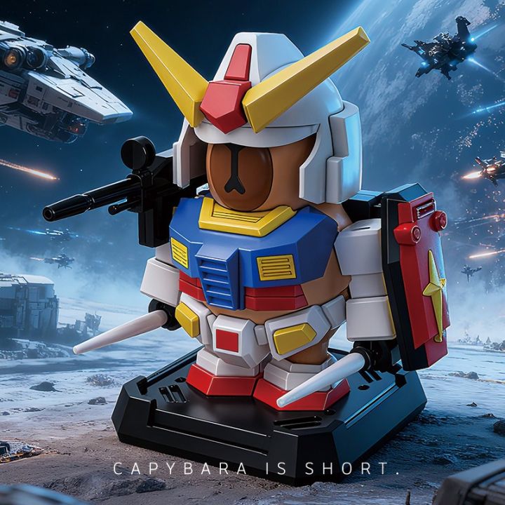 Rx-78-2 Capybara Assembly Model Toys Movable Joints Decorations for ...