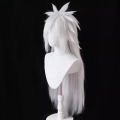 Uchiha Madara Cosplay Wigs Long  Heat Resistant Synthetic Hair Game Anime Wigs. 