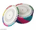 Hijab Pins Wheels 40 pieces Per Pack Pack of  12 colorful Pearl Head Pins Shawl Hijab Pins Scarf Pins Naqab pins. 