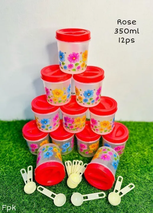 Plastic%20Spices%20Container%2012%20Pcs%20Set%20Floral%20Designed%20Condiments%20Bottles%20-%20Image%202