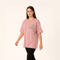 Pink Dreamer Cloud Sun Printed T Shirt for Girls & Women Cotton Jersey Top. 