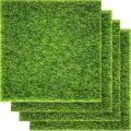 1-4 Packs 15x15cm Dollhouse Miniature Grass Pad Simulation Lawn for Micro Landscape DIY Model Accessories.