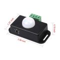 DC 12V-24V PIR Motion Sensor Switch IR Infrared Detector Light Switch Module, works with light, security alarm.. 