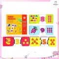 Puzzle for kids Joan Miro math series and counting numbers-first puzzle-match and count. 