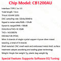 CX31993 Audio Decoder CB1200AU Chip Sound Card Digital Decoder HiFi DAC Type C to 3.5 Headphones Adapter Decode AMP For Android.