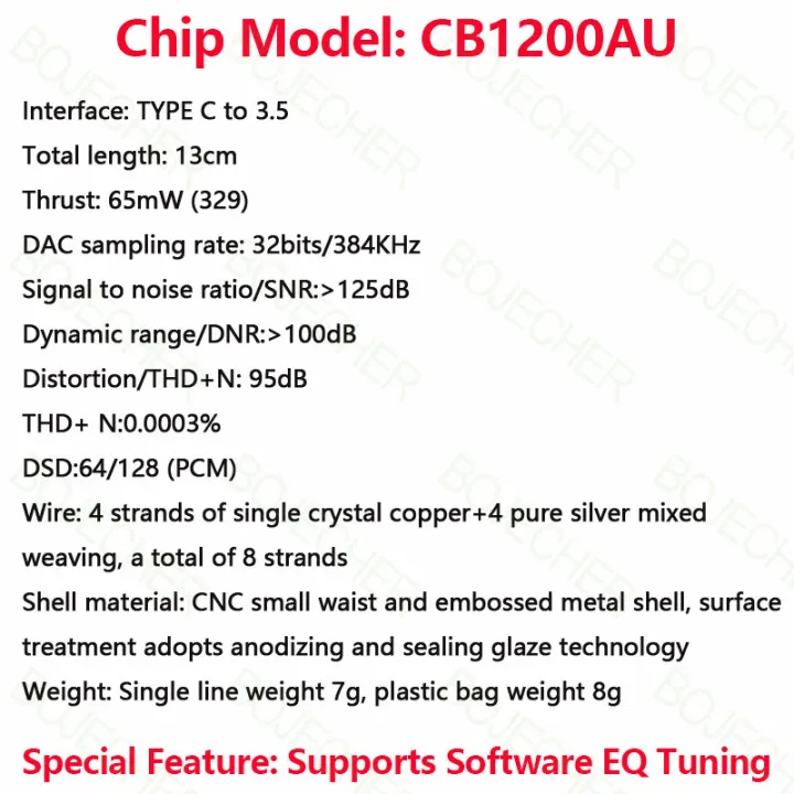 CX31993%20Audio%20Decoder%20CB1200AU%20Chip%20Sound%20Card%20Digital%20Decoder%20HiFi%20DAC%20Type%20C%20to%203.5%20Headphones%20Adapter%20Decode%20AMP%20For%20Android%20-%20Image%205