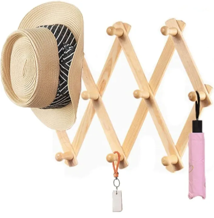 Wooden%20Wall%20Mounted%20Cloth%20Hook%20Adjustable%20Hanger%20wood%20Coat%20Rack%20Hanger%20-%20Image%202