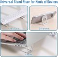Laptop Stand Portable Adjustable Height Cooling Riser Foldable for Desk Laptop Holder for Home Office Use. 