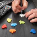 Cable Labels by Wrap-It Storage,  Multi-Color (18 Pack) - Write On Cord Labels, Cable Tags and Wire Tags for Cable Management. 
