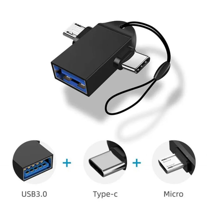 2-in-1 Type C Micro USB 3.0 OTG Adapter Converter for Android Phone ...