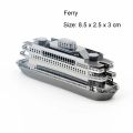 Mini 3D Metal Puzzle for Kids 14+ Manual DIY The Star Ferry Burke Class Destroyer The Bauhinia Assemble Model Education Toys. 
