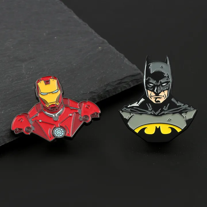 Marvel Avengers Enamel Pin Lapel Pins Gift Brooches Badges Iron Man ...