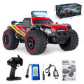 2.4Ghz 4WD All Terrain RC Rock Crawler Monster Truck With 2 Batteries - Remote Control Car for Kids Boys,. 
