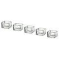 IKEA candle holder, tea light candle holder, Ikea clear glass, 3.5 cm, 5x5 m Genuine ikia ready to ship. 