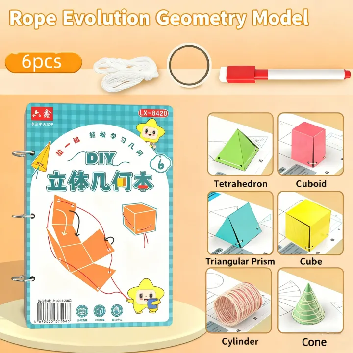 **Montessori%203D%20Geometry%20Quiet%20Book%20Set%20For%20Kids%20Educational%201%20Set%20Workbook%20Preschool%20Early%20Math%20Learning%20Tools%20-%20Image%204