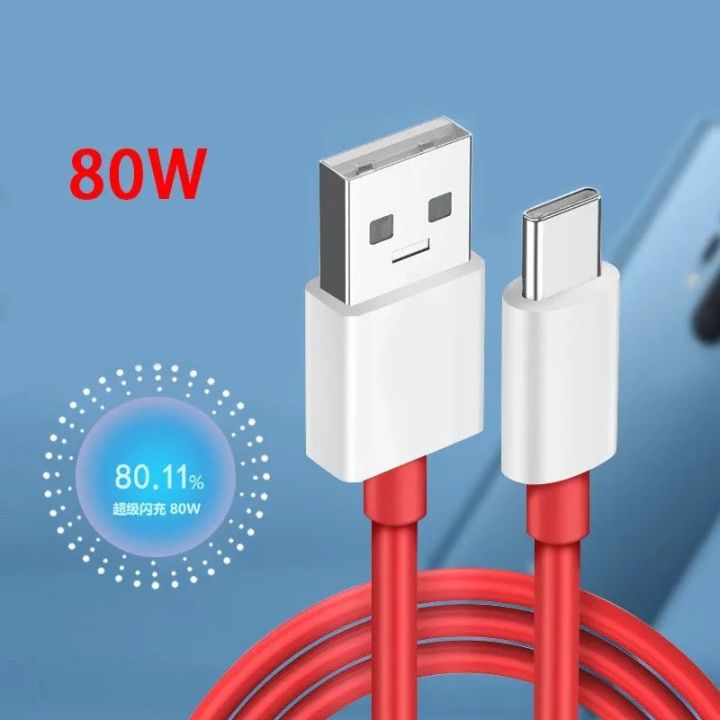 Orignal Oneplus 80w Charging 6.5A Cable Type C,Warp Charger SuperVooc Fast Charge Cable 100w , 65w , 30w for Oneplus 11 10 Pro 9 10T 9R 10R 8T 8 7T 7 6 6T 5T Nord N20 SE N10 N300 CE 2 Lite 2T N100 N200