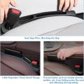2pc Car Seat Gap Filler Organizer Pu Waterproof Car Seat Gap Plug Strip with 2 Grooves Seat Gap Storage Auto Interior Accessorie.