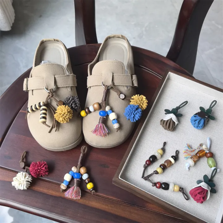 Detachable%20Shoe%20Charms%20Flower%20Pine%20Cone%20Pom%20Pom%20Tassel%20Wood%20Bead%20Kangaroo%20Decorations%20shoe%20lace%20charms%20for%20sneakers%20-%20Image%202