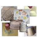 50cc Pottery Mud Painting Bottle Squeeze Mud Bottle Multi-needle DIY Texture Ceramic Coloring Glaze Painted Clay Sculpture Tool. 
