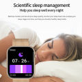 LIGE Women's Smart Watch Heart Rate Temperature Monitoring Bracelet Bluetooth Call Waterproof Sports Fitness Tracker Smartwatch.
