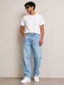 Sky Blue Baggy Pants For Men'S By Maxzone - Multisize | Fashion | Baggy Pants | Pants For Men | Men'S Wear |. 