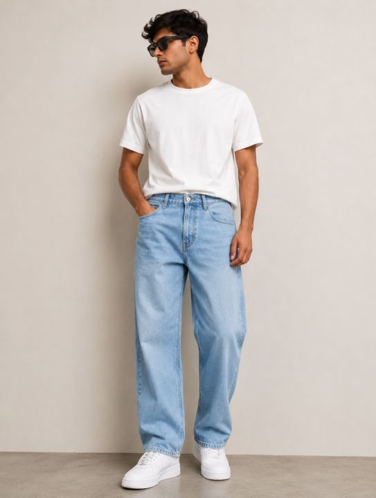 Sky%20Blue%20Baggy%20Pants%20For%20Men'S%20By%20Maxzone%20-%20Multisize%20%7C%20Fashion%20%7C%20Baggy%20Pants%20%7C%20Pants%20For%20Men%20%7C%20Men'S%20Wear%20%7C%20-%20Image%202
