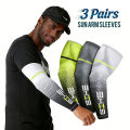 1/3Pairs Unisex Cycling Running Sports Sleeve Arm Cooling Sleeves UV Sun Protection Cuff Cover Protective Elastic Arm Sleeves. 