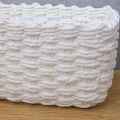 3pcs Handmade Straw Woven Soft Storage Round Paper Rope Storage Basket for Organizing Decorative Storage Bins Office Storage Box. 