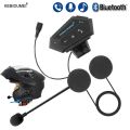 1/2Pcs Motorcycle Helmet Bluetooth Intercom Headset Wireless Interphone Intercomunicador Moto Waterproof HandsfreeCall Headphone. 