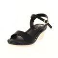 PETALZ Women Casual Slip on Wedges BLACK. 