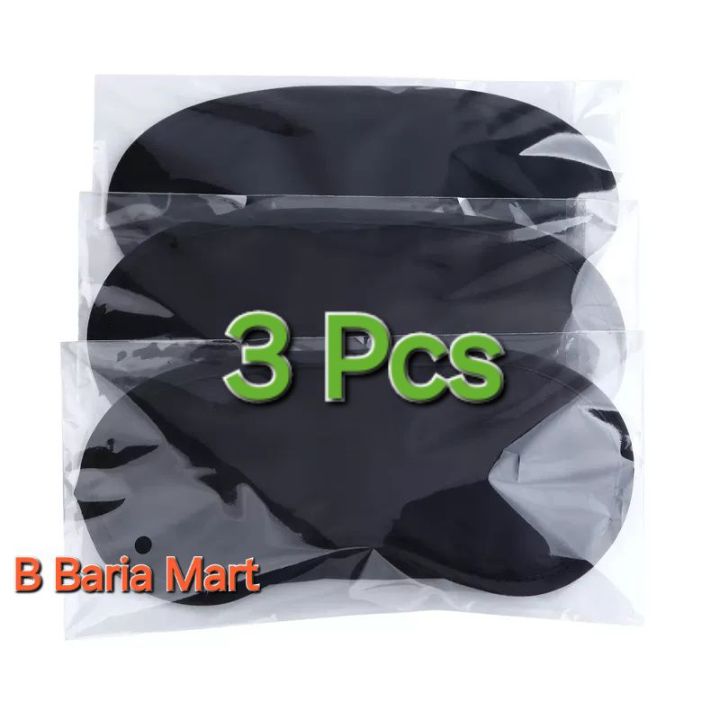 Eye Mask Black Shade Blindfold Eye Patch Night Economic Sleep & Snoring - Black
