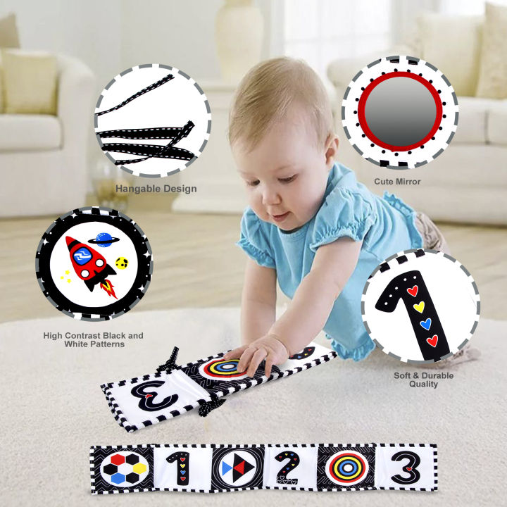 Sensory%20Cloth%20Book%20High%20Contrast%20Baby%20Toys%200M+%20Newborn%20Crib%20Toys%20Black%20and%20White%20Animal%20Cloth%20Books%20Montessori%20Baby%20Book%20-%20Image%204