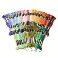 12PCS Cross Stitch Thread 8 Meters Embroidery Threads Floss Home Sewing Craft Thread DMC Rainbow Gradient Color. 
