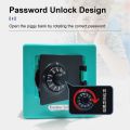 Mini Bank Money Box Retro Atm Rotating Password  Coins Saving Box Bank Safe Box Automatic Deposit Banknote Christmas . 