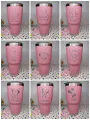 Qcool high quality silver edge laser work glass Rambler 30oz. 