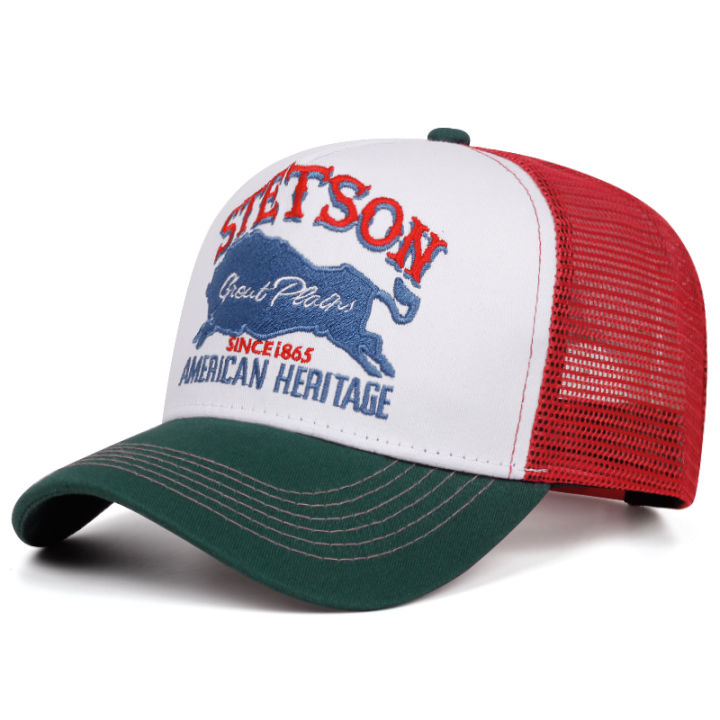 2025%20Personalized%20New%20Truck%20Hat%20STETSON%20Red%20Bear%20Breathable%20Mesh%20Hat%20Street%20Hip%20Hop%20Hat%20Daily%20Casual%20Wear%20Sunshade%20Baseball%20Hat%20-%20Image%204