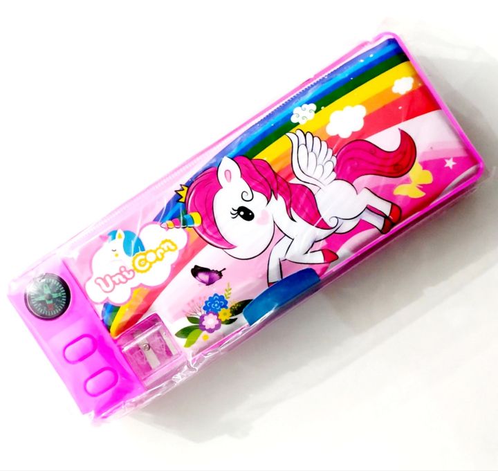 Pencil%20&%20Pen%20Box%20With%20Double%20Sharpner%20And%20Compass%20%20Magnetic%20Lock%20System%20-%20Image%203