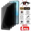 4PCS Anti-Spy Screen Protector For Redmi Note 13 12 11 10 Pro 9 8 Plus 5G Privacy Tempered Glass For Redmi 10C 10 9A 9C Note 11S. 