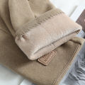 Winter Keep Warm Touch Screen Plus Velvet Inside Suede Mens Gloves Fashion Simple Solid Thicken Man Outdoor Cycling Drive. 
