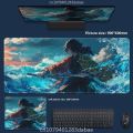 Leather Mouse Mat Oversized Demon Slayer Japanese Cartoon Anime Boys Men Computer Keyboard Mat Table Mat Placemat Game Player PC. 