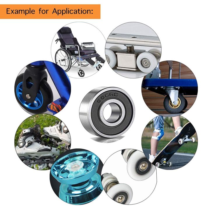 10%20Pcs%20608%202RS%20Ball%20Bearings%20608ZZ%20Bearing%20Steel%20and%20Double%20Rubber%20Sealed%20Miniature%20Deep%20Groove%20Ball%20Bearings%20(8mm%20x%2022mm%20x%207mm)%20-%20Image%206