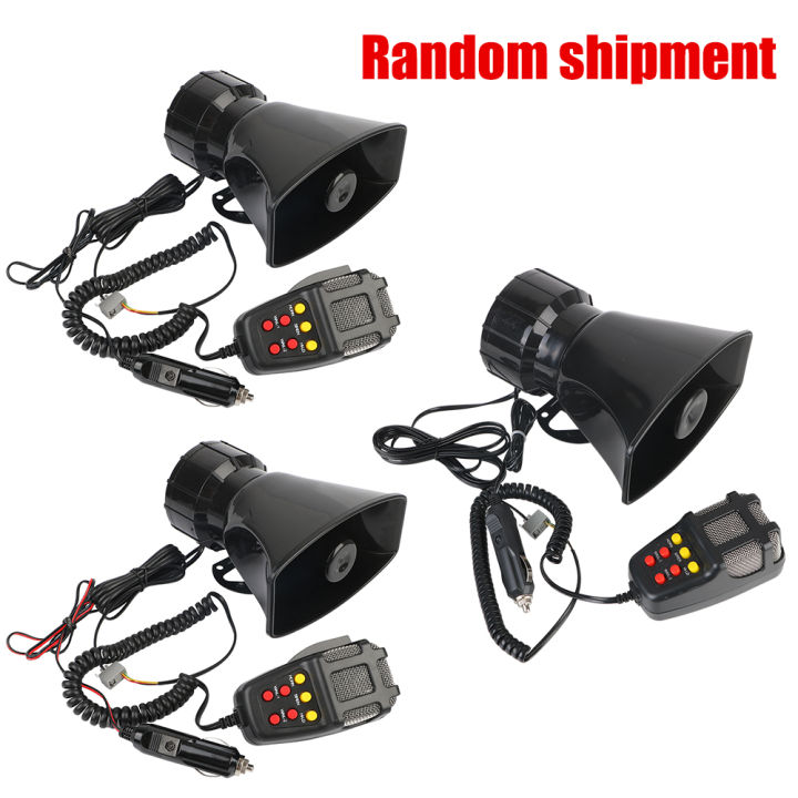 120dB%2012V%20Car%20Horn%20Police%20Warning%20Siren%20Loud%20Speaker%207%20Multi-tone%20Claxon%20Horn%20Car%20Loudspeaker%20Megaphone%20Cigar%20Lighter%20Adapter%20-%20Image%206