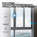 MOES Tuya Zigbee Smart Light-Sensing Door/Window Sensor, Wireless Open/Close APP Alert & Light Detection, Home Security.