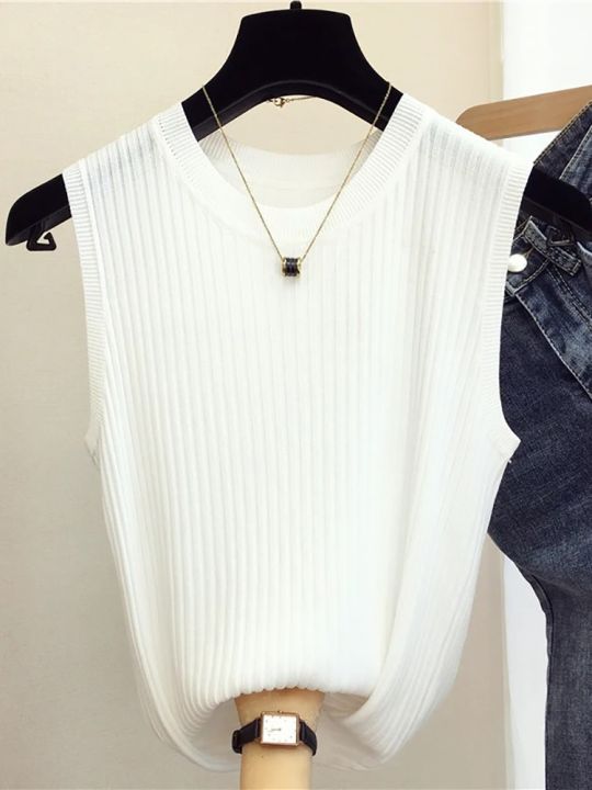 zjais%20Summer%20Spring%20Tanks%20Top%20Women%20Sleeveless%20Knitted%20T-Shirts%20Female%20Elastic%20Slim%20Casual%20Vests%20Crop%20Tops%20Camis%20Pullover%20Shirts%20-%20Image%204