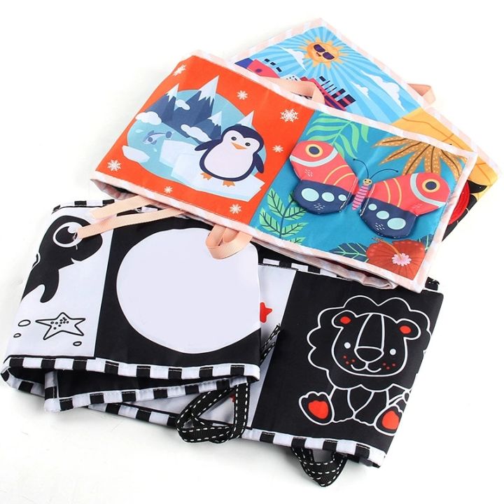 Baby%20Early%20Education%20Toy%20Enlightenment%20Cognition%20Bed%20Surround%20Pendant%20Colorful%20Color%20Visual%20Stimulation%20Baby%20Palm%20Cloth%20Book%20-%20Image%204